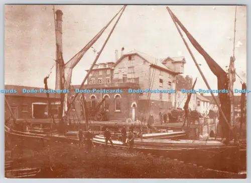 L360383 Historisches Colchester Die ersten Themse-Kähne in East Mill Colchester und