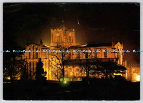 L360526 Hexham Abbey Flutlicht aus dem Nordwesten Walter Scott Bradford