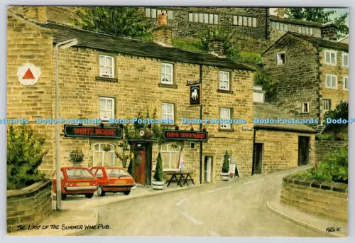 L360734 Der letzte des Sommers Weinkneipe Jackson Bridge West Yorkshire Aussichtspunkt