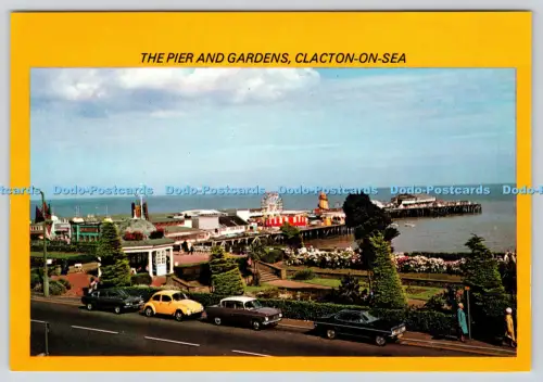 L360744 Clacton on Sea Der Pier und die Gärten Eine Superkarte von Küstenfarbe