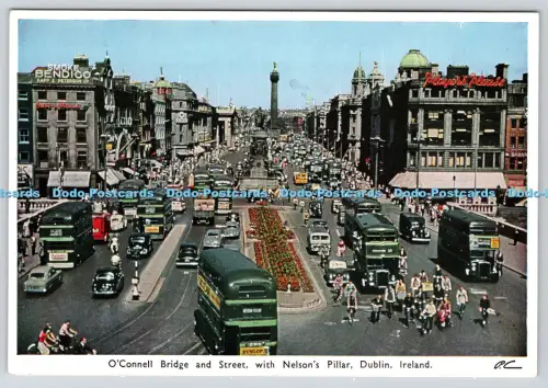 L360750 Dublin Irland O Connell Brücke und Straße mit Nelson Säule Dakota P C