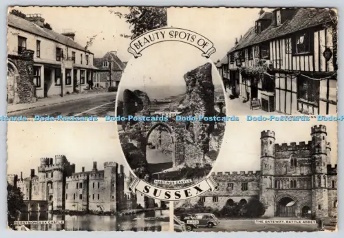 L360537 Beauty Spots of Sussex Hastings Castle 1960 Multi View