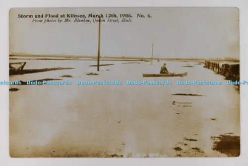 C032987 Sturm und Überschwemmung bei Kilnsea East Yorkshire Herr Blenkin Hull Chadwick und A