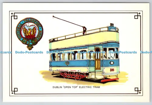 L363034 Dublin offene elektrische Straßenbahn Nr. 38 gebaut von D U T Co an der Spa Road 1898 C