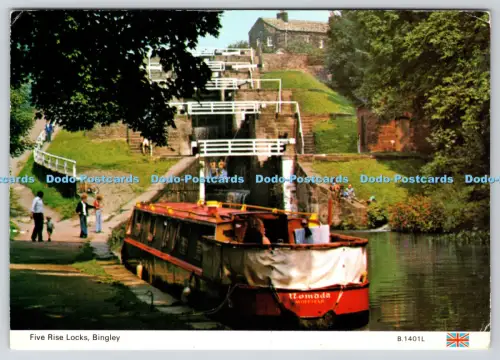 L363093 Bingley Five Rise Locks E T W Dennis and Sons Ltd Photocolour 1988