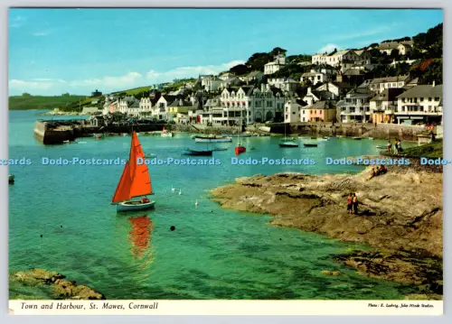 L363102 Cornwall St Mawes Town and Harbour John Hinde Ltd E Ludwig