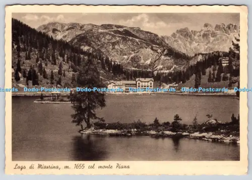 L363141 Lago di Misurina m 1655 col Monte Piana R Corte Auronzo Giulio Marino