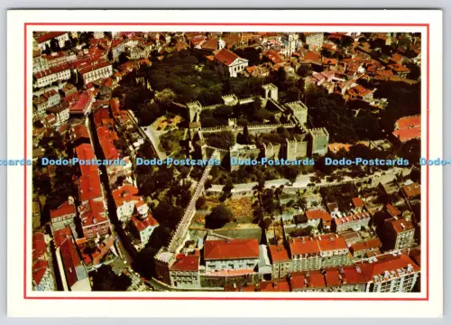 L363384 Lissabon Portugal Schloss St. Georg Luftaufnahme Dulia
