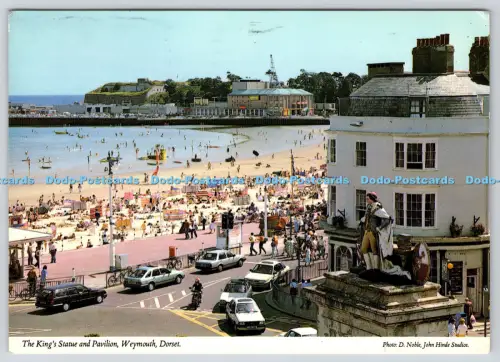 L363471 Dorset Weymouth The King Statue and Pavilion John Hinde Ltd D Noble 1991