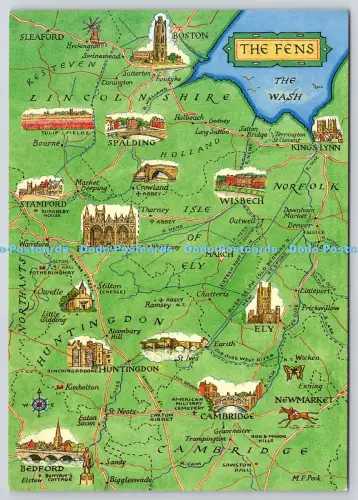 L363560 The Fens Map J Salmon Sevenoaks Kent