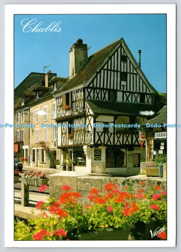L363675 Chablis Yonne Vieille Maison a Colombages Valoire Leconte 1996