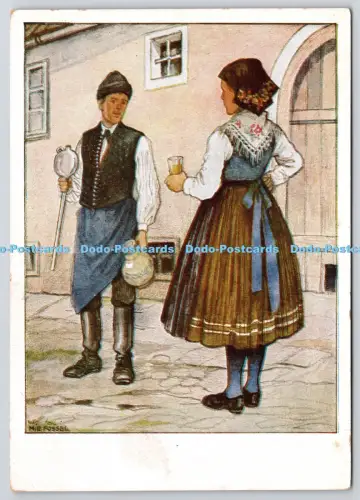 L363737 Burgenland Volkstracht aus Morbisch und Lutzmannsburg Karl Kuhne