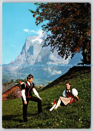 L363761 Berner Oberland Berner Kostüme und das Wetterhorn Rowesa