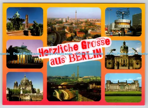 L364521 Herzliche Grusse aus Berlin Rotes Rathaus Kunst und Bild Schlemmer Multi