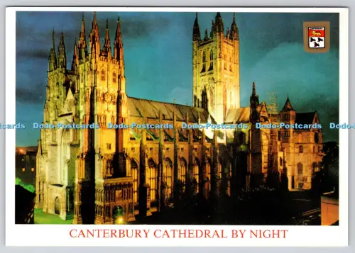 L364805 Canterbury Kathedrale bei Nacht Elgate Postkarten
