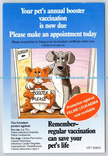 L364856 Jährliche Auffrischungsimpfung für Ihr Haustier ist jetzt fällig Skeldale Veterinary Centr