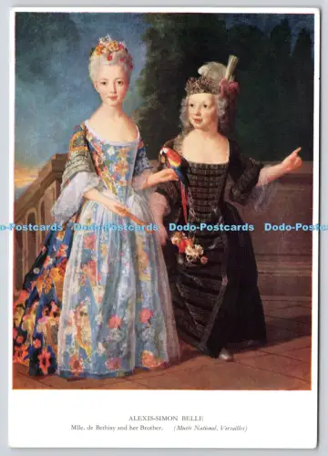 L364910 Versailles Musee National Alecis Simon Belle Mlle de Bethisay and her Br