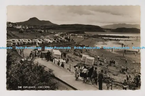 C033251 Criccieth. Die Esplanade. Wales. J. Salmon. Sevenoaks. Eng. RP