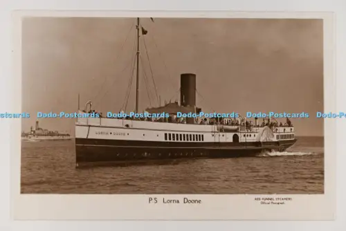 C033281 P.S. Lorna Doone. Roter Trichter Dampfgarer. PM. Portsmouth. Southsea