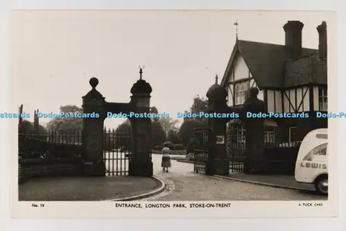 C033336 Stoke on Trent. Eingang. Longton Park. Tuck. Echtfoto