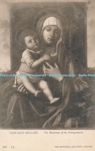 R048021 Ak Giovanni Bellini Die Madonna vom Granatapfel LL Nr 156