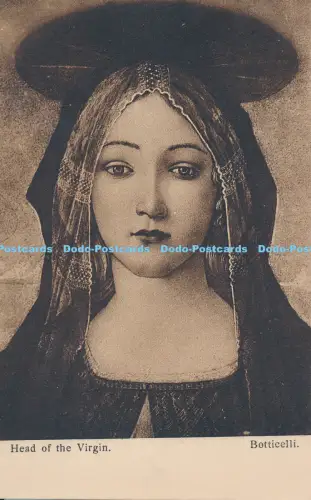 R048028 AK Kopf der Jungfrau Botticelli Eyre und Spottiswoode