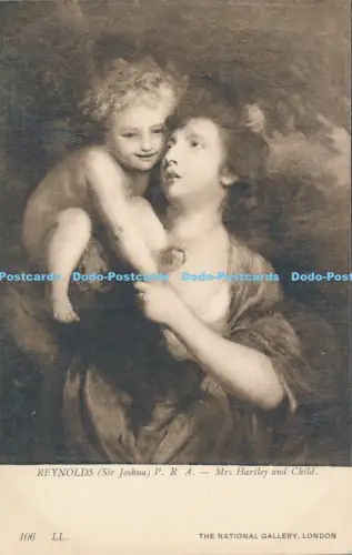 R048030 Postkarte Reynolds Mrs Hartley und Kind LL Nr 106