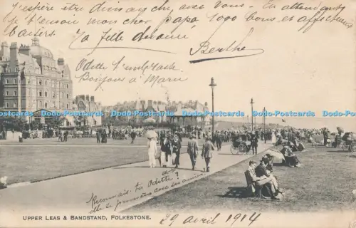 R048048 Obermiete und Musikpavillon Folkestone 1914