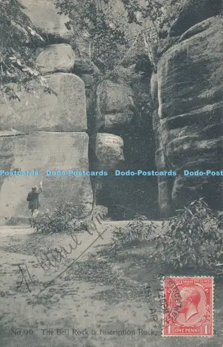 R048053 Der Glockenfelsen und Inschriftenfelsen 1914