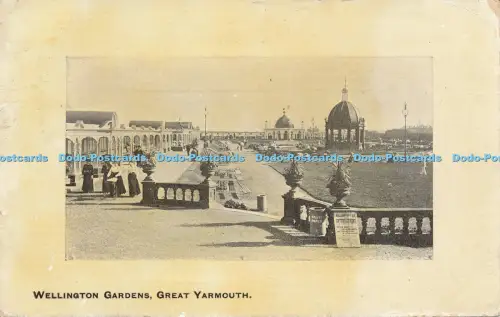 R048054 Wellington Gardens Great Yarmouth Allens Bazaar 1910