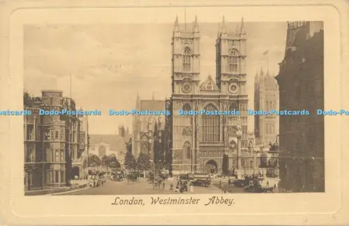 R048129 London Westminster Abbey Tuck 1909