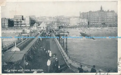 R048136 Blick vom West Pier Brighton 1904