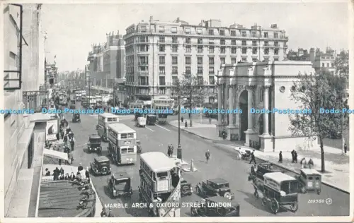 R048158 Marble Arch and Oxford Street London Valentine Silveresque No 209380