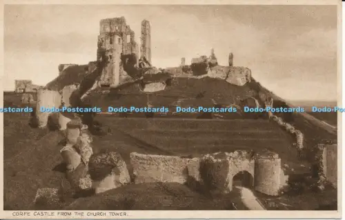 R048307 Corfe Castle vom Kirchturm