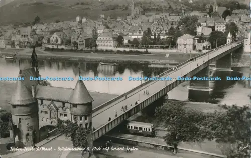 R048339 Traben Trarbach Mosel Bruckenschenke u Blick auf Ortteil Traben Robert