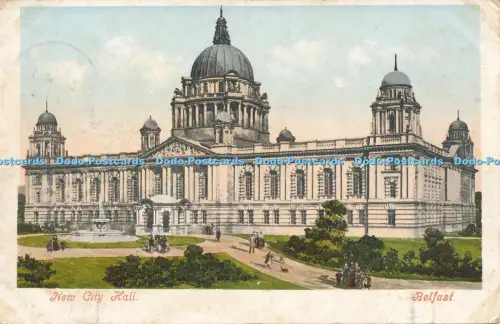 R048342 Neues Rathaus Belfast 1914