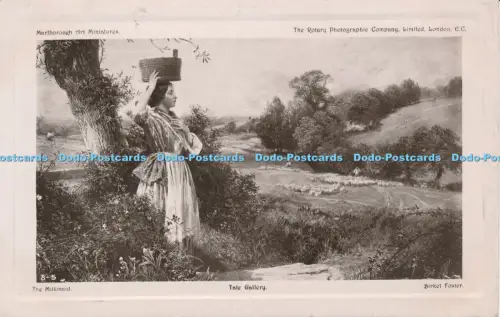 R048352 Postkarte The Milkmaid Tate Gallery Birket Forest Rotary 1909