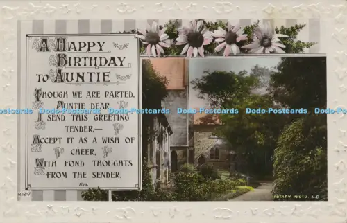 R048433 Grüße Happy Birthday Tante Rotary RP