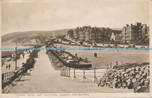 R048439 Grand Hotel and Western Lawns Eastbourne 1931