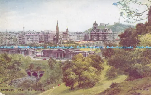 R048445 Edinburgh aus dem Schloss Valentinstag Kunst Farbe