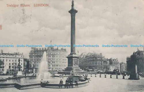 R048463 Trafalgar Square London Hartmann 1906