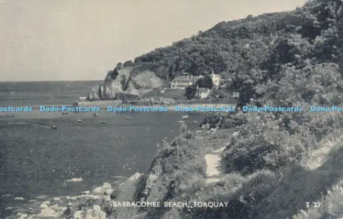 R048619 Babbacombe Beach Torquay Lansdowne 1965