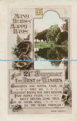 R048625 Grüße viele Jahre Happy Days Rotary RP