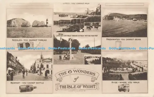 R048647 Die 6 Wunder der Isle of Wight Multi View Nigh 1953