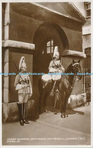 R048659 Horse Guards Sentries Whitehall London Valentine Nr 64226 RP