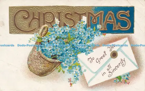R048752 Grüße Weihnachten an alle Aufrichtigkeit 1906