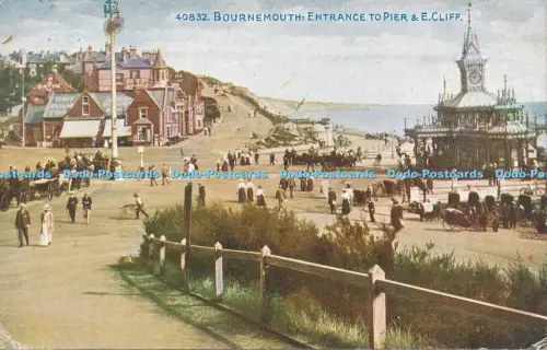 R048770 Bournemouth Eingang zum Pier und E Cliff Photochrom Celesque Nr. 40832
