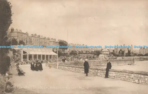 R048774 Dach Gartenhaus Weston Super Mare 1914