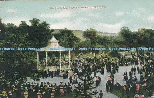 R048775 Bandständer Roath Park Cardiff G D und D L The Star