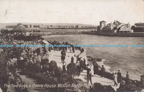 R048779 Die zwei Buchten und das Opernhaus Weston Super Mare 1920
